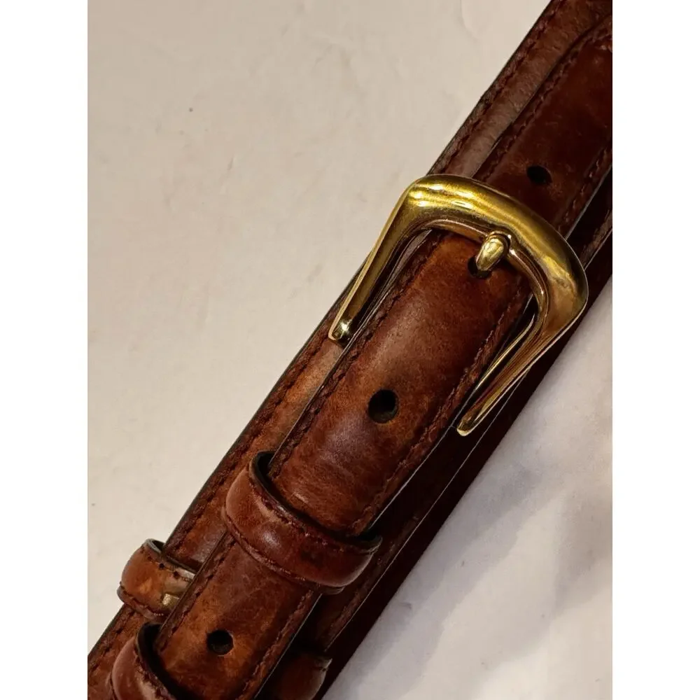 38 3 D Belt Company Brown Leather Ranger Belt Western